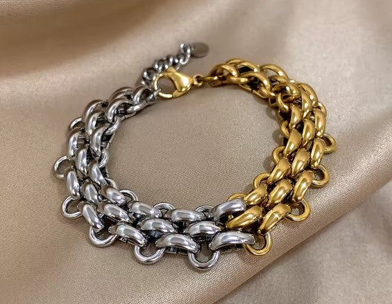Vintage Handmade Braided Bangle Bracelet
